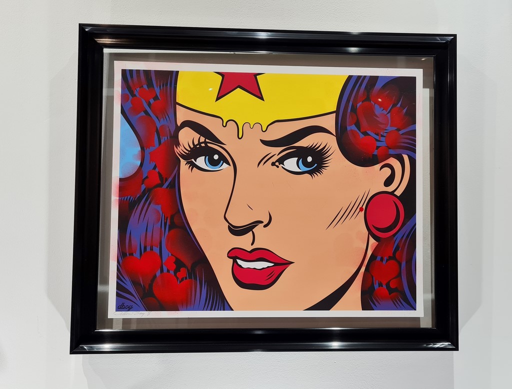 wonder woman, wonderwoman, batman superman wonderwoman, dillon boy painting, prix, cost dillon boy achat vent