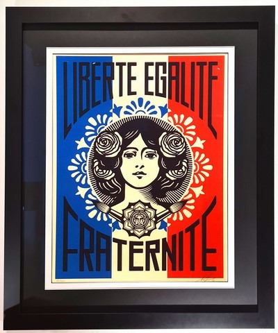 marianne liberté égalité fraternité obey shepard fairey