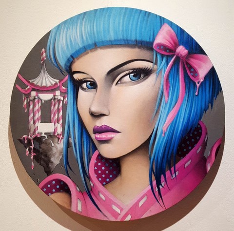 marlene et NIKITA , corps et ame gallery , street art montpellier