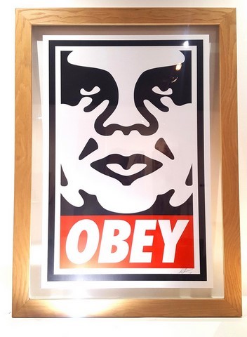 obey icon, shepard fairey, damaged oeby, vente sérigraphie shepard fairey, achat obey giant print