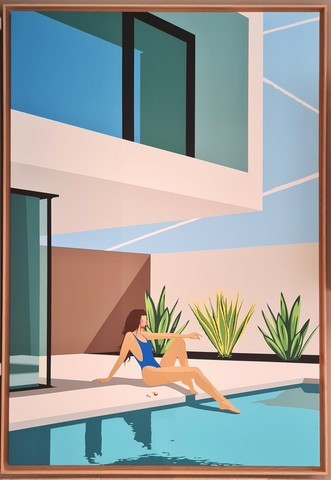 fenx tableau miami vice piscine