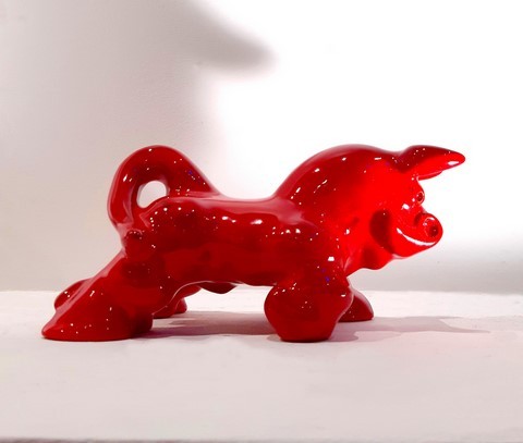 mini taureau gite iemfré céramique