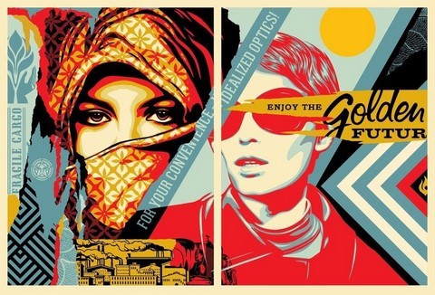 GOLDEN FUTUR / SHEPARD FAIREY (OBEY).