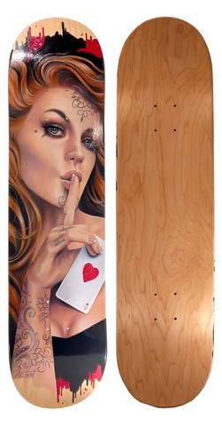 AS DE COEUR SKATEBOARD KARINE SECRET