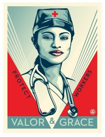 VALOR AND GRACE, obey giant,  SHEPARD FAIREY.