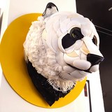 sculpture panda ours emilie muzy lion