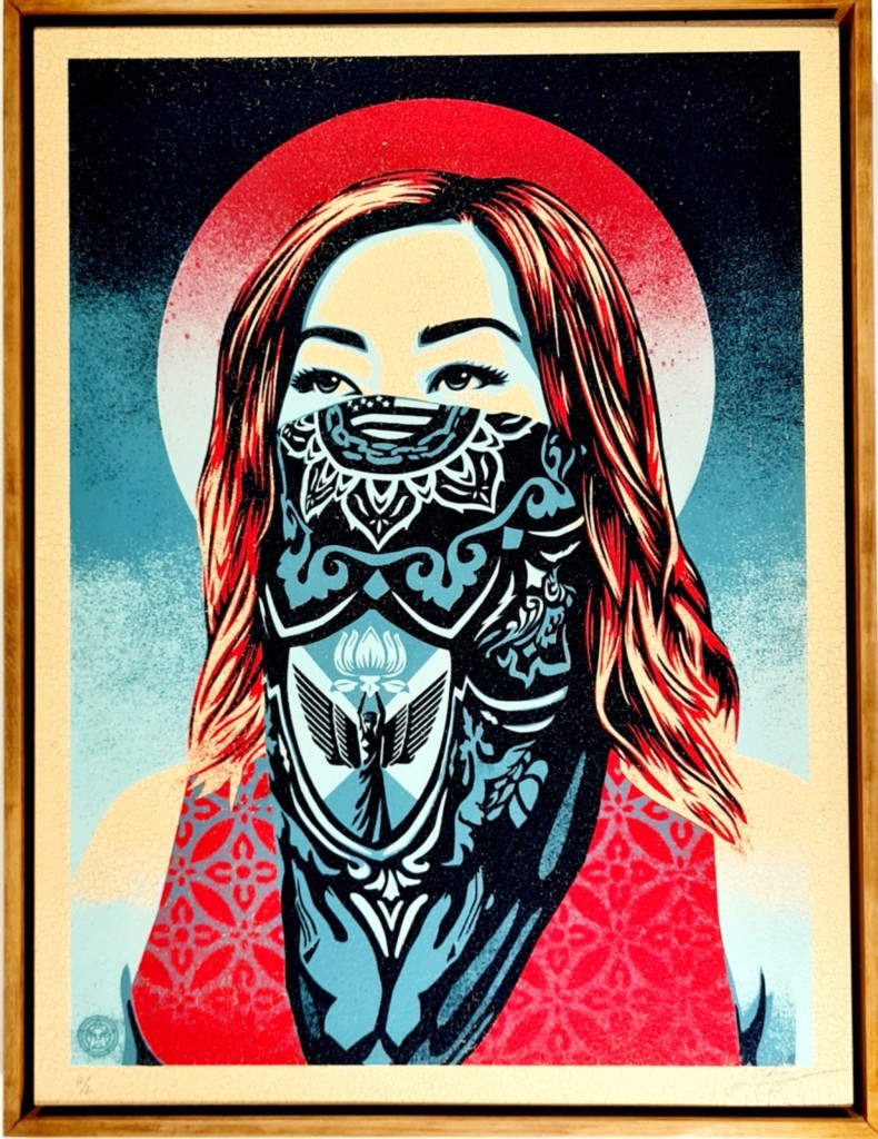 JUST ANGEL RISING / SHEPARD FAIREY.