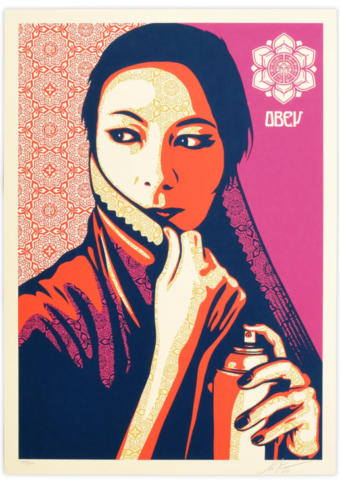 Commanda Fuschia - SHEPARD FAIREY (OBEY).